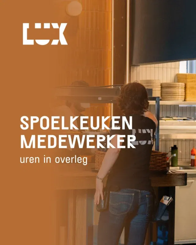 ✨Wij zoeken een 𝗦𝗽𝗼𝗲𝗹𝗸𝗲𝘂𝗸𝗲𝗻𝗺𝗲𝗱𝗲𝘄𝗲𝗿𝗸𝗲𝗿! ✨
Wil jij werken op een plek waar film, theater, muziek en gastvrijheid samenkomen?
Ons café-restaurant is hét bruisende hart van ons arthouse in Nijmegen.
❇️Spoelkeukenmedewerker
We zoeken iemand die gemotiveerd en met plezier een aantal uur in de week de 
spoelkeuken van café-restaurant LUX draaiende houdt.
💡Wat je krijgt:
✅ Een informele en gezellige werksfeer
✅ Salaris volgens CAO Horeca functiegroep 1
✅ Gratis naar de film en het theater met ons passe-partout
💌 Solliciteer nu via sollicitatie@lux-nijmegen.nl
👉 Meer info vind je op onze website.
#luxnijmegen #cafelux #arthouse #vacature #werkenbijlux #horeca