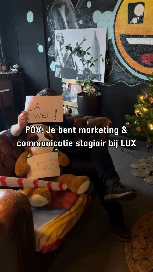 Creativiteit: 10/10

Medewerking van de verschillende afdelingen… (laten we zeggen ‘work in progress’) 🕺💻🌟

#lux #luxnijmegen #arthouse #stagiair #content