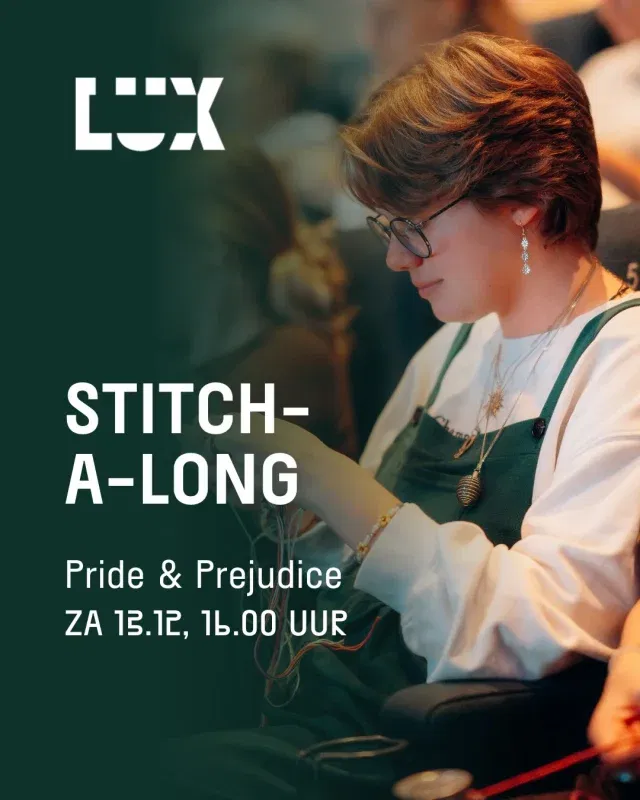 🧵 🧶 𝗛𝗲𝘁 𝗶𝘀 𝘄𝗲𝗲𝗿 𝘇𝗼 𝘃𝗲𝗿, 𝗱𝗲 𝗻𝗶𝗲𝘂𝘄𝗲 𝗦𝘁𝗶𝘁𝗰𝗵-𝗔-𝗟𝗼𝗻𝗴 𝗸𝗼𝗺𝘁 𝗲𝗿𝗮𝗮𝗻!

Vier Jane Austen’s 250ste verjaardag met onze nieuwe Stitch-a-Long. Tijdens deze editie zetten we ons in voor Stichting Straatmensen, @stichtingdagloonnijmegen en @bijdekledingbank.  Voor de koude wintermaanden kun je een warm, zelfgemaakt werk doneren. ❄️🧣✨ 

Zien we jou daar? 🤍

#lux #luxnijmegen #arthouse #prideandprejudice #stitchalong