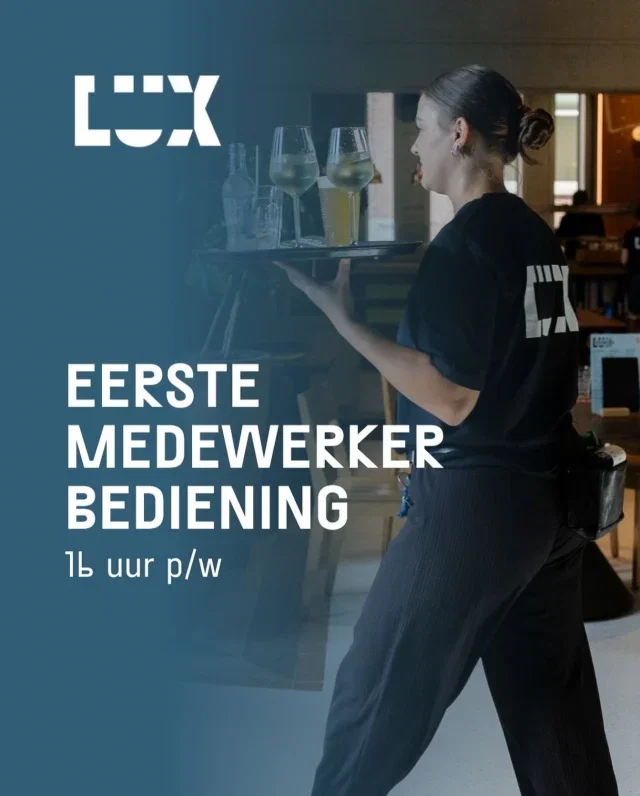 Vacature alert 📢 Wij zoeken een eerste medewerker bediening!

Wil jij werken op een plek waar film, theater, muziek en gastvrijheid samenkomen?
Ons café-restaurant is hét bruisende hart van ons arthouse in hartje Nijmegen.

👉 We zoeken een enthousiaste aanpakker met soortgelijke horeca-ervaring die het overzicht bewaart en het team aanstuurt op de vloer. Jij zorgt ervoor dat gasten zich welkom voelen, dat alles op rolletjes loopt en springt bij waar nodig. Samen met je collega’s maak jij van elke dienst weer een fijne ervaring.

Wat je krijgt:
✅ Een informele en gezellige werksfeer
✅ Salaris volgens CAO Horeca
✅ Gratis naar alle voorstellingen met onze passe-partout

💌 Solliciteer nu via sollicitatie@lux-nijmegen.nl
👉 Meer info vind je op onze website.

#luxnijmegen #cafelux #arthouse #vacature #werkenbijlux horeca
