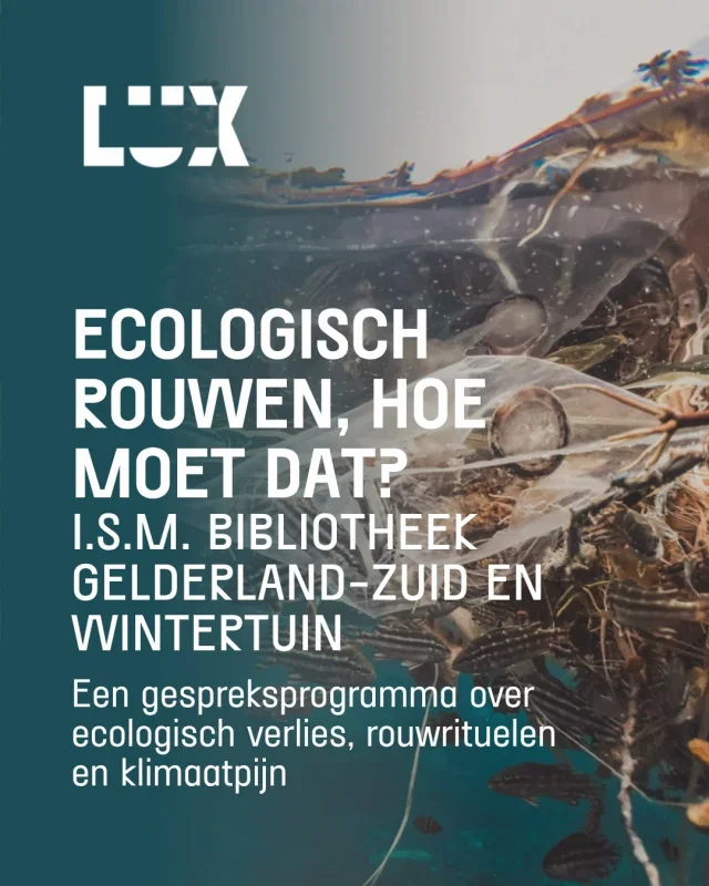 Hoe rouw je om iets dat langzaam verdwijnt? Een landschap, een diersoort, een toekomstbeeld? 🍃

Tijdens Ecologisch rouwen, hoe moet dat? onderzoeken we samen met schrijver Charlotte van den Broeck (@charlotte_vandenbroeck), antropoloog Yvon van der Pijl, toekomstecoloog Marjolein Pijnappels (@toekomstecoloog) en taxidermist Erwin van Zoelen (@erwinvanzoelen) hoe we omgaan met ecologisch verlies, klimaatpijn en veranderende rituelen rondom rouw. Een avond over verdriet, verbondenheid en onze relatie met natuur in tijden van klimaatverandering.

Deze avond is een samenwerking van LUX, @bibliotheekgelderlandzuid en @wintertuinnl.

📅 Di 02.06
🕒 20.00 uur
📍 LUX 7
🎟️ Tickets via lux-nijmegen.nl