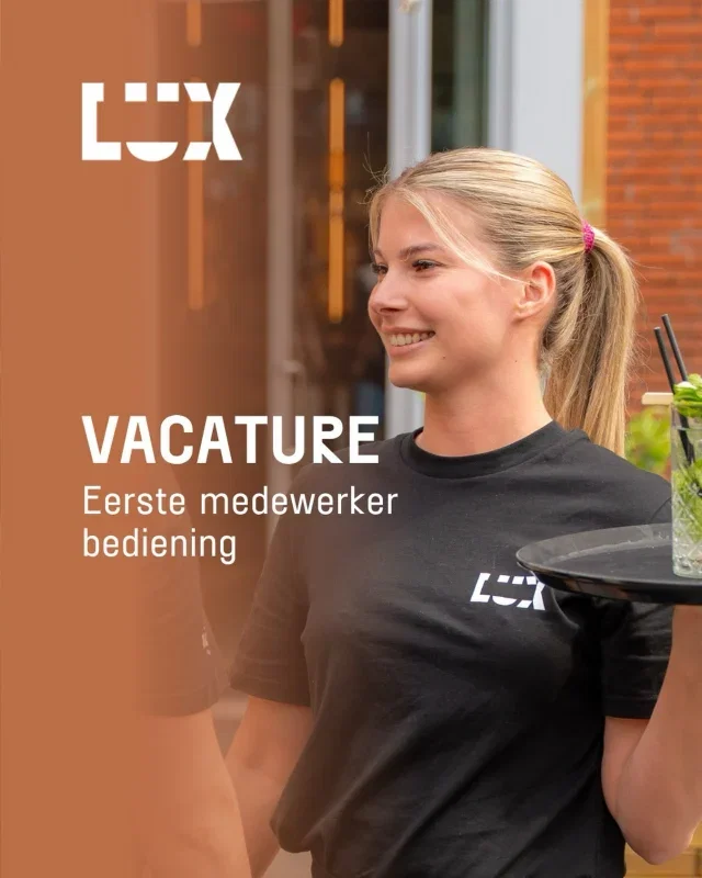 📢 Kom werken bij LUX!
Wil jij werken op een plek waar film, theater, muziek, eten en gastvrijheid samenkomen? Ben jij een harde werker, flexibel inzetbaar en deins je niet terug voor verantwoordelijkheid? Dan hebben wij plek voor jou in ons horeca-team!

☕ We zijn op zoek naar een eerste medewerker bediening (minimaal 16 uur per week, twee avonddiensten).

Als eerste medewerker bediening zorg jij ervoor dat alles op rolletjes loopt. Je houdt de gasttevredenheid in de gaten, coördineert de werkzaamheden van het bedieningsteam, bewaakt de uitvoeringskwaliteit van de werkzaamheden en je speelt een belangrijke rol bij het inwerken van nieuwe collega’s.

Wat krijg je?
- Een informele en gezellige werksfeer
- Salaris conform CAO voor het horeca- en aanverwante bedrijf (schaal 4)
- Ruimte om jezelf te ontwikkelen in een jong en leergierig team van betrokken collega’s
- Een passe-partout waarmee je gratis toegang hebt tot het volledige programma bij LUX

✉️ Klinkt dit als jouw plek? Dan zijn wij benieuwd naar jou! Solliciteer via sollicitatie@lux-nijmegen.nl. Neem een kijkje op onze website voor meer informatie over de vacature.

#LUX #LUXNijmegen #nijmegen #vacature