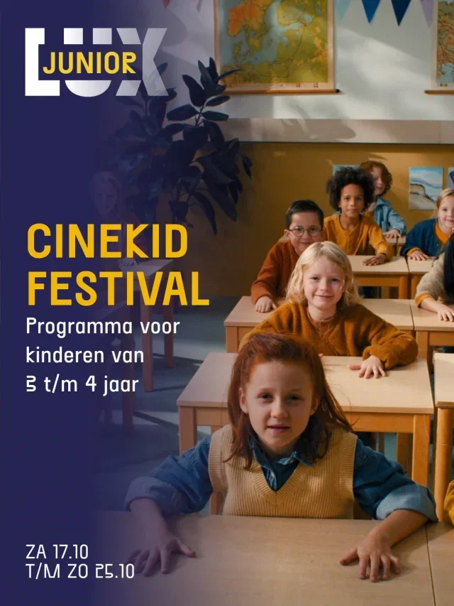 🦁Tijdens het Cinekid Festival dat plaatsvindt deze herfstvakantie duik je samen met je kleine ontdekkers in de magische wereld van film, animatie en fantasie. Ook voor de allerjongste avonturiers van 3 t/m 4 jaar is er van alles te ontdekken!

🏫KABAM! 2 (3+)
De openingsserie van Cinekid 2026! In de klas van meester Mo helpen de kinderen elkaar met veel fantasie hun angsten te overwinnen. De serie laat zien dat iedereen wel eens bang is en toont op een speelse manier dat er vaak ook een oplossing is.

✏️Animagie (AL)
Teken een eigen poppetje of kleur een filmfiguur in en ontdek hoe we jouw karakter omtoveren tot een dansende animatie. Jouw swingende creatie is met al zijn vrienden direct terug te zien in een fantasiewereld op het scherm en je mag hem natuurlijk ook mee naar huis nemen!

🐉Lotte op zoek naar de draken (4+)
Niemand gelooft dat draken nog bestaan. Toch gaan Lotte en haar kleine zusje Roosi naar ze op zoek in deze vrolijke avonturenfilm uit Estland.

👕Fashion Filterfabriek (4+)
In deze waanzinnige wereld van digitale mode ontwerp je de coolste outfits met technische snufjes en je eigen creativiteit. Stippen, ruitjes of honderd kleuren; het kan allemaal! Op een groot scherm kun je meteen zien hoe het staat.

Kaarten zijn te koop via onze website.

#LUX #LUXNijmegen #arthouse #Cinekid